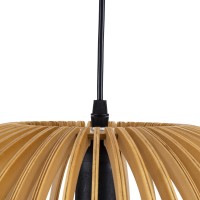 GLOBOSTAR® SCANDINAVIA 01698 Boho Κρεμαστό Φωτιστικό Οροφής με Ντουί 1 x E27 AC 220-240V IP20 - Μπεζ - Μ33 x Π33 x Υ20cm
