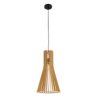 GLOBOSTAR® SCANDINAVIA 01700 Boho Κρεμαστό Φωτιστικό Οροφής με Ντουί 1 x E27 AC 220-240V IP20 - Μπεζ - Μ25 x Π25 x Υ45cm