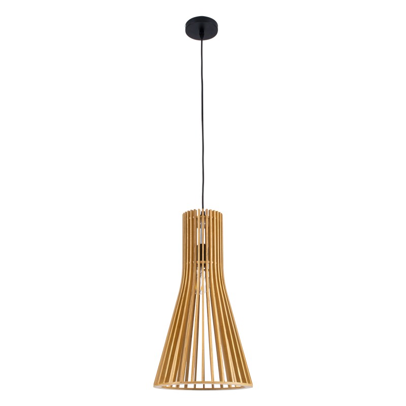 GLOBOSTAR® SCANDINAVIA 01700 Boho Κρεμαστό Φωτιστικό Οροφής με Ντουί 1 x E27 AC 220-240V IP20 - Μπεζ - Μ25 x Π25 x Υ45cm