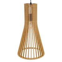 GLOBOSTAR® SCANDINAVIA 01700 Boho Κρεμαστό Φωτιστικό Οροφής με Ντουί 1 x E27 AC 220-240V IP20 - Μπεζ - Μ25 x Π25 x Υ45cm