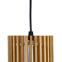 GLOBOSTAR® SCANDINAVIA 01700 Boho Κρεμαστό Φωτιστικό Οροφής με Ντουί 1 x E27 AC 220-240V IP20 - Μπεζ - Μ25 x Π25 x Υ45cm
