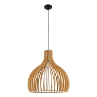 GLOBOSTAR® SCANDINAVIA 01701 Boho Κρεμαστό Φωτιστικό Οροφής με Ντουί 1 x E27 AC 220-240V IP20 - Μπεζ - Μ45 x Π45 x Υ45cm