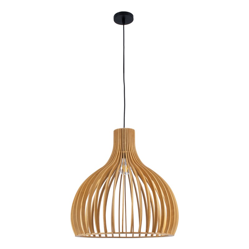 GLOBOSTAR® SCANDINAVIA 01701 Boho Κρεμαστό Φωτιστικό Οροφής με Ντουί 1 x E27 AC 220-240V IP20 - Μπεζ - Μ45 x Π45 x Υ45cm