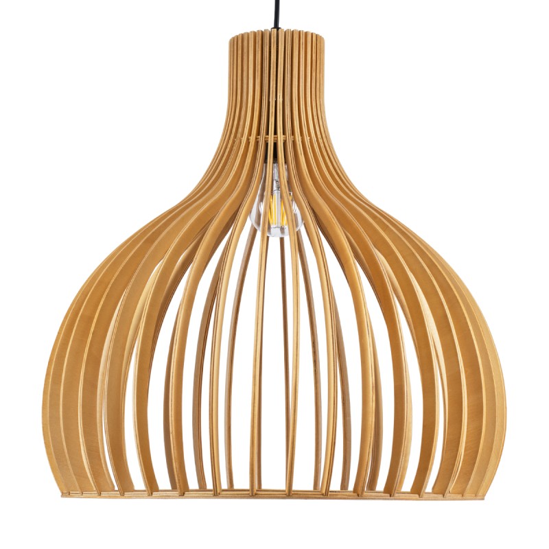 GLOBOSTAR® SCANDINAVIA 01701 Boho Κρεμαστό Φωτιστικό Οροφής με Ντουί 1 x E27 AC 220-240V IP20 - Μπεζ - Μ45 x Π45 x Υ45cm