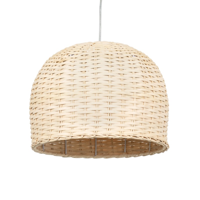 GLOBOSTAR® BERMUDA 01708 Boho Κρεμαστό Φωτιστικό Οροφής με Ντουί 1 x E27 AC 220-240V IP20 - Μπεζ - Μ31 x Π31 x Y22cm