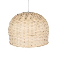 GLOBOSTAR® BERMUDA 01708 Boho Κρεμαστό Φωτιστικό Οροφής με Ντουί 1 x E27 AC 220-240V IP20 - Μπεζ - Μ31 x Π31 x Y22cm
