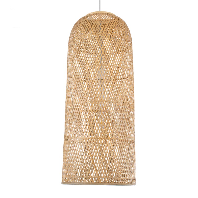 GLOBOSTAR® CALERO 01712 Boho Κρεμαστό Φωτιστικό Οροφής με Ντουί 1 x E27 AC 220-240V IP20 - Μπεζ - Μ40 x Π40 x Υ90cm