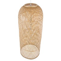 GLOBOSTAR® CALERO 01712 Boho Κρεμαστό Φωτιστικό Οροφής με Ντουί 1 x E27 AC 220-240V IP20 - Μπεζ - Μ40 x Π40 x Υ90cm
