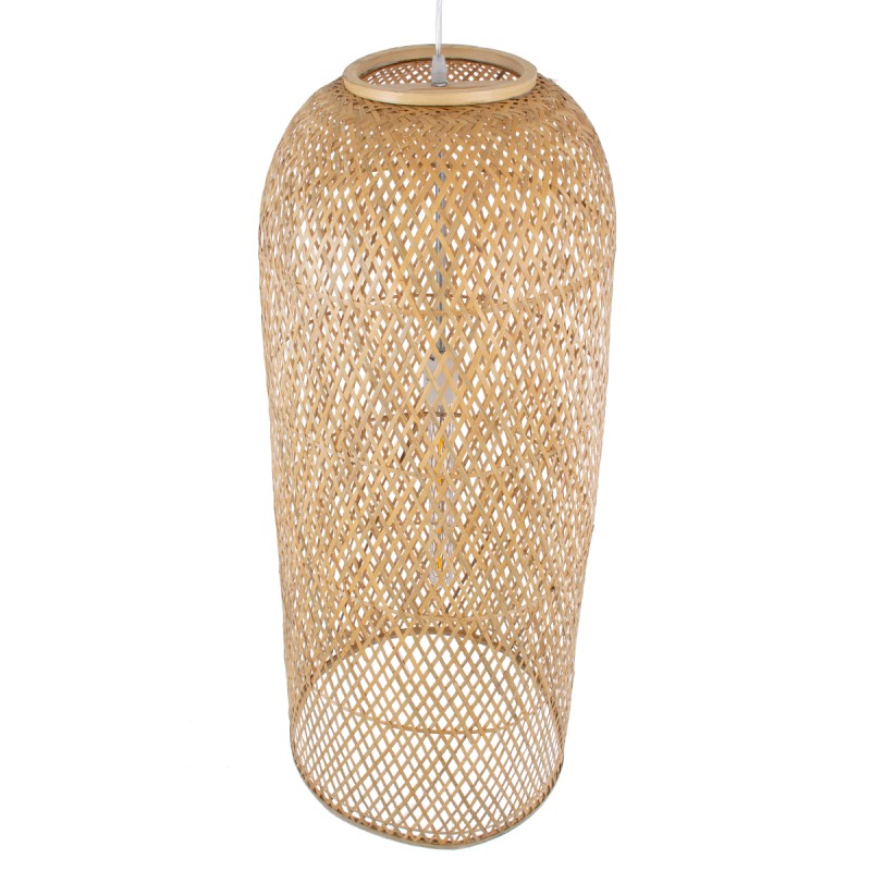 GLOBOSTAR® CALERO 01712 Boho Κρεμαστό Φωτιστικό Οροφής με Ντουί 1 x E27 AC 220-240V IP20 - Μπεζ - Μ40 x Π40 x Υ90cm