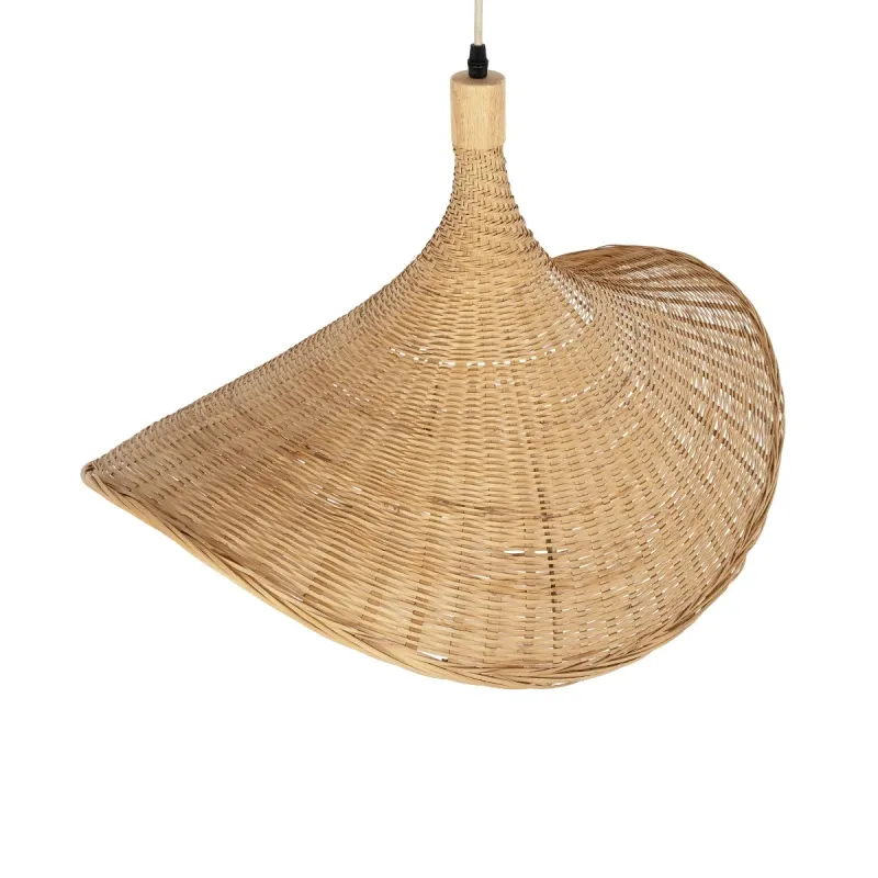 GLOBOSTAR® CUBA 01721 Boho Κρεμαστό Φωτιστικό Οροφής με Ντουί 1 x E27 AC 220-240V IP20 - Μπεζ - Μ64 x Π48 x Υ41cm