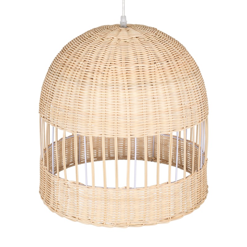 GLOBOSTAR® LUCIA 01725 Boho Κρεμαστό Φωτιστικό Οροφής με Ντουί 1 x E27 AC 220-240V IP20 - Μπεζ - Μ40 x Π40 x Y34cm