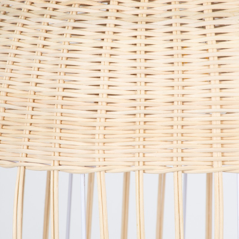 GLOBOSTAR® LUCIA 01725 Boho Κρεμαστό Φωτιστικό Οροφής με Ντουί 1 x E27 AC 220-240V IP20 - Μπεζ - Μ40 x Π40 x Y34cm