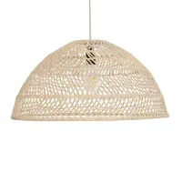 GLOBOSTAR® COMORES 01728 Boho Κρεμαστό Φωτιστικό Οροφής με Ντουί 1 x E27 AC 220-240V IP20 - Μπεζ - Μ60 x Π60 x Y30cm
