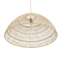 GLOBOSTAR® COMORES 01728 Boho Κρεμαστό Φωτιστικό Οροφής με Ντουί 1 x E27 AC 220-240V IP20 - Μπεζ - Μ60 x Π60 x Y30cm