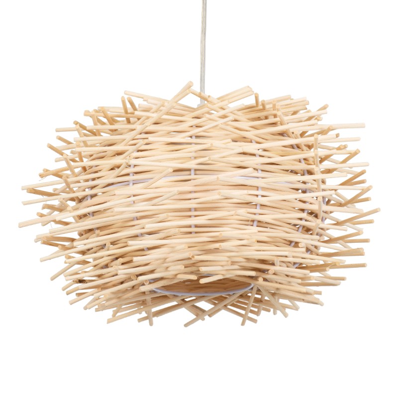 GLOBOSTAR® MINORCA 01730 Boho Κρεμαστό Φωτιστικό Οροφής με Ντουί 1 x E27 AC 220-240V IP20 - Μπεζ - Μ35 x Π35 x Y23cm