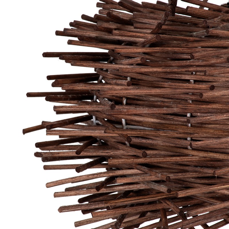 GLOBOSTAR® MINORCA 01732 Boho Κρεμαστό Φωτιστικό Οροφής με Ντουί 1 x E27 AC 220-240V IP20 - Καφέ - Μ30 x Π30 x Υ18cm