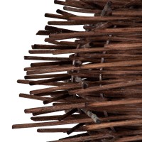 GLOBOSTAR® MINORCA 01733 Boho Κρεμαστό Φωτιστικό Οροφής με Ντουί 1 x E27 AC 220-240V IP20 - Καφέ - Μ35 x Π35 x Υ23cm