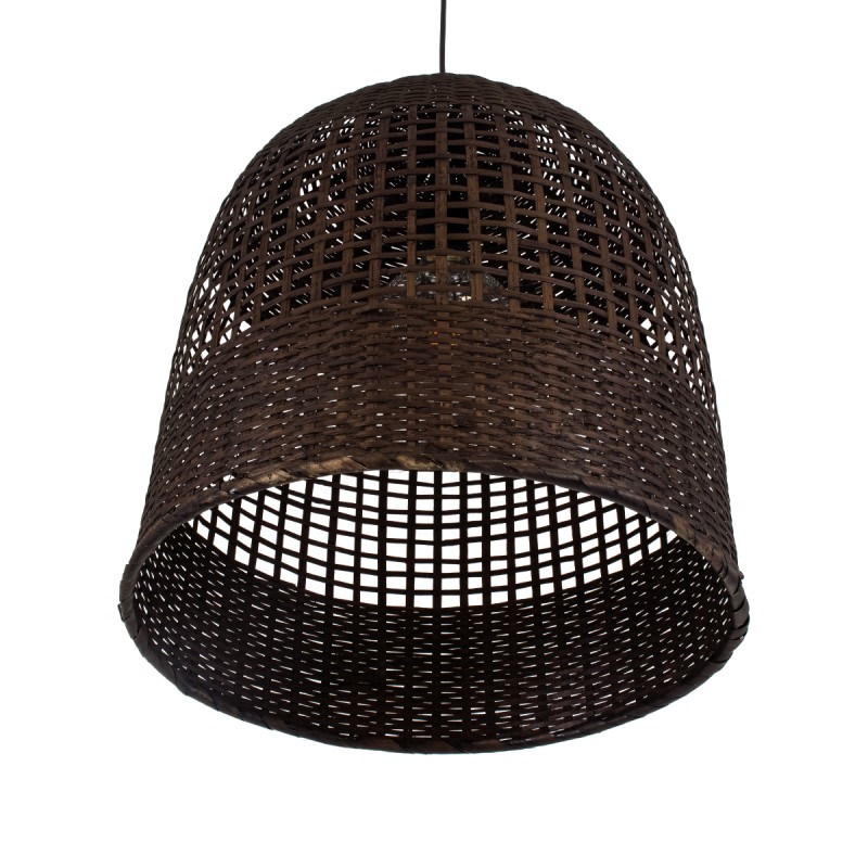 GLOBOSTAR® BORA-BORA 01736 Boho Κρεμαστό Φωτιστικό Οροφής με Ντουί 1 x E27 AC 220-240V IP20 - Καφέ - Μ42 x Π42 x Y44cm