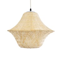 GLOBOSTAR® JUNIPER 01737 Boho Κρεμαστό Φωτιστικό Οροφής με Ντουί 1 x E27 AC 220-240V IP20 - Μπεζ - Μ45 x Π45 x Υ40cm