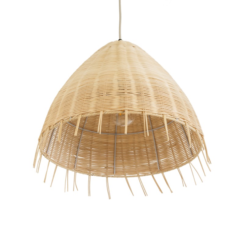 GLOBOSTAR® AQUATIC 01742 Boho Κρεμαστό Φωτιστικό Οροφής με Ντουί 1 x E27 AC 220-240V IP20 - Μπεζ - Μ40 x Π40 x Υ36cm