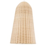 GLOBOSTAR® FAROL 01746 Boho Κρεμαστό Φωτιστικό Οροφής με Ντουί 1 x E27 AC 220-240V IP20 - Μπεζ - Μ60 x Π60 x Y100cm