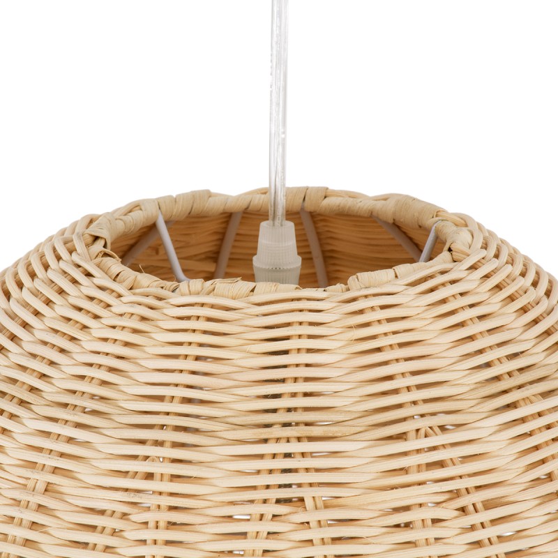 GLOBOSTAR® FAROL 01746 Boho Κρεμαστό Φωτιστικό Οροφής με Ντουί 1 x E27 AC 220-240V IP20 - Μπεζ - Μ60 x Π60 x Y100cm