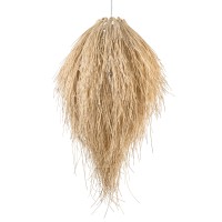 GLOBOSTAR® ARCHIPELAGO 01747 Boho Κρεμαστό Φωτιστικό Οροφής με Ντουί 1 x E27 AC 220-240V IP20 - Μπεζ - Μ30 x Π30 x Υ63cm