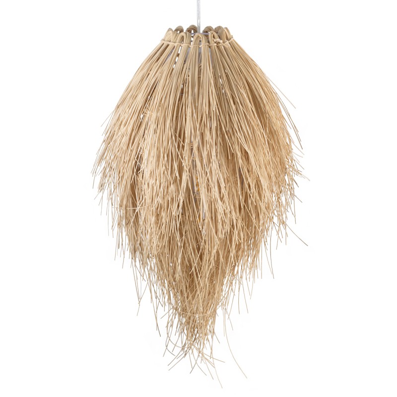 GLOBOSTAR® ARCHIPELAGO 01747 Boho Κρεμαστό Φωτιστικό Οροφής με Ντουί 1 x E27 AC 220-240V IP20 - Μπεζ - Μ30 x Π30 x Υ63cm