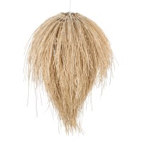 GLOBOSTAR® ARCHIPELAGO 01749 Boho Κρεμαστό Φωτιστικό Οροφής με Ντουί 1 x E27 AC 220-240V IP20 - Μπεζ - Μ40 x Π40 x Υ63cm