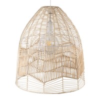 GLOBOSTAR® ALOHA 01751 Boho Κρεμαστό Φωτιστικό Οροφής με Ντουί 1 x E27 AC 220-240V IP20 - Μπεζ - Μ45 x Π45 x Υ48cm