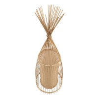 GLOBOSTAR® AZORES 01753 Boho Επιδαπέδιο Φωτιστικό με Ντουί 1 x E27 AC 220-240V IP20 - Μπεζ - Μ30 x Π30 x Υ90cm
