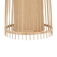 GLOBOSTAR® AZORES 01753 Boho Επιδαπέδιο Φωτιστικό με Ντουί 1 x E27 AC 220-240V IP20 - Μπεζ - Μ30 x Π30 x Υ90cm