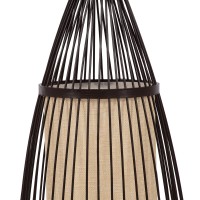 GLOBOSTAR® AZORES 01754 Boho Επιδαπέδιο Φωτιστικό με Ντουί 1 x E27 AC 220-240V IP20 - Καφέ & Μπεζ - Μ30 x Π30 x Υ90cm
