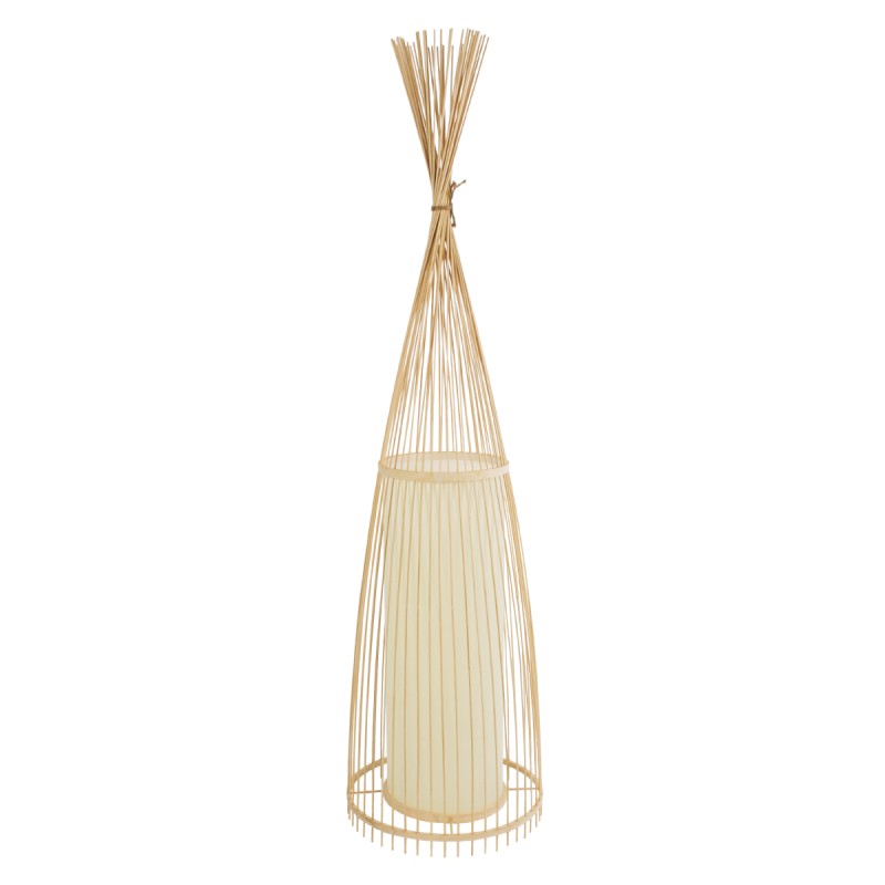 GLOBOSTAR® AZORES 01755 Boho Επιδαπέδιο Φωτιστικό με Ντουί 1 x E27 AC 220-240V IP20 - Μπεζ - Μ40 x Π40 x Υ150cm