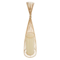 GLOBOSTAR® AZORES 01755 Boho Επιδαπέδιο Φωτιστικό με Ντουί 1 x E27 AC 220-240V IP20 - Μπεζ - Μ40 x Π40 x Υ150cm