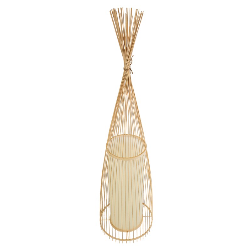 GLOBOSTAR® AZORES 01755 Boho Επιδαπέδιο Φωτιστικό με Ντουί 1 x E27 AC 220-240V IP20 - Μπεζ - Μ40 x Π40 x Υ150cm