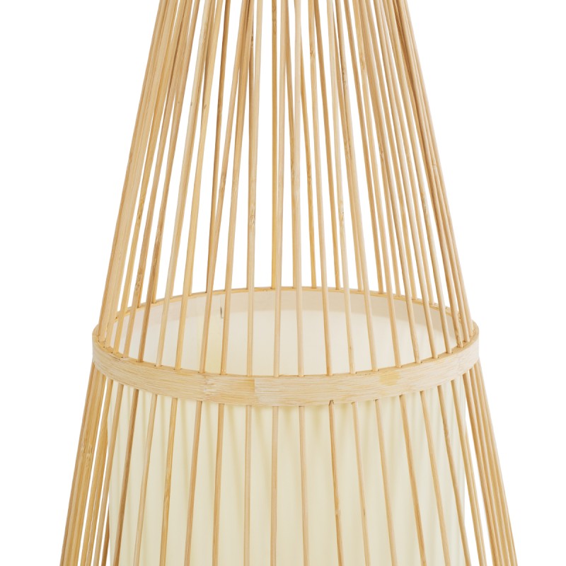 GLOBOSTAR® AZORES 01755 Boho Επιδαπέδιο Φωτιστικό με Ντουί 1 x E27 AC 220-240V IP20 - Μπεζ - Μ40 x Π40 x Υ150cm