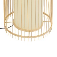 GLOBOSTAR® AZORES 01755 Boho Επιδαπέδιο Φωτιστικό με Ντουί 1 x E27 AC 220-240V IP20 - Μπεζ - Μ40 x Π40 x Υ150cm