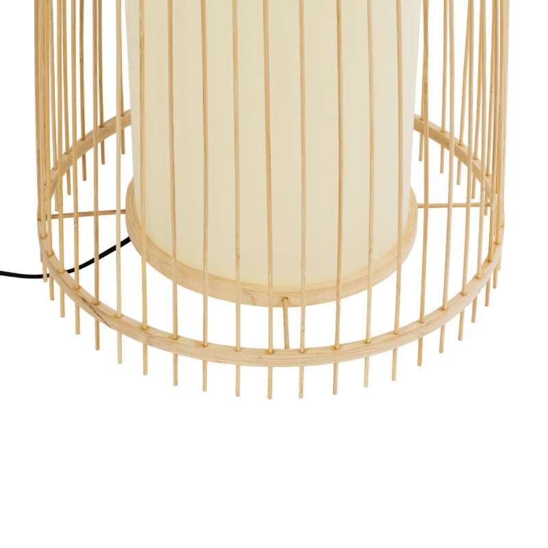 GLOBOSTAR® AZORES 01755 Boho Επιδαπέδιο Φωτιστικό με Ντουί 1 x E27 AC 220-240V IP20 - Μπεζ - Μ40 x Π40 x Υ150cm