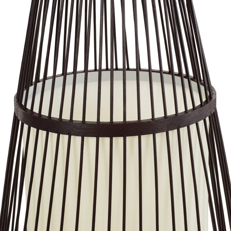 GLOBOSTAR® AZORES 01756 Boho Επιδαπέδιο Φωτιστικό με Ντουί 1 x E27 AC 220-240V IP20 - Καφέ & Μπεζ - Μ40 x Π40 x Υ150cm
