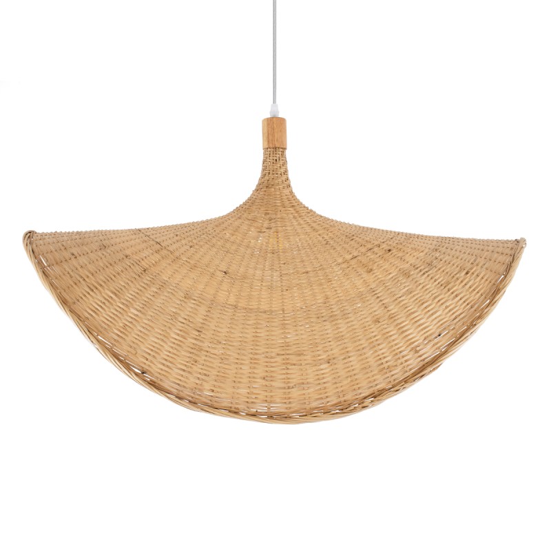 GLOBOSTAR® CUBA 01767 Boho Κρεμαστό Φωτιστικό Οροφής με Ντουί 1 x E27 AC 220-240V IP20 - Μπεζ - Μ80 x Π80 x Υ49cm