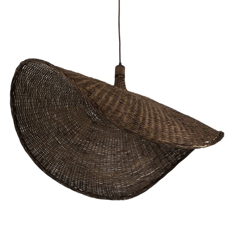 GLOBOSTAR® CUBA 01768 Boho Κρεμαστό Φωτιστικό Οροφής με Ντουί 1 x E27 AC 220-240V IP20 - Καφέ - Μ80 x Π80 x Υ49cm