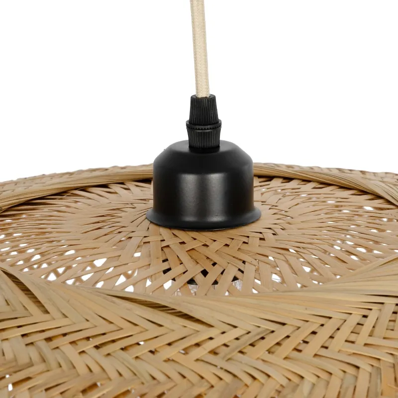 GLOBOSTAR® CARIBBEAN 01784 Boho Κρεμαστό Φωτιστικό Οροφής με Ντουί 1 x E27 AC 220-240V IP20 - Μπεζ - Μ82 x Π72 x Υ52cm