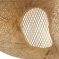 GLOBOSTAR® CARIBBEAN 01784 Boho Κρεμαστό Φωτιστικό Οροφής με Ντουί 1 x E27 AC 220-240V IP20 - Μπεζ - Μ82 x Π72 x Υ52cm