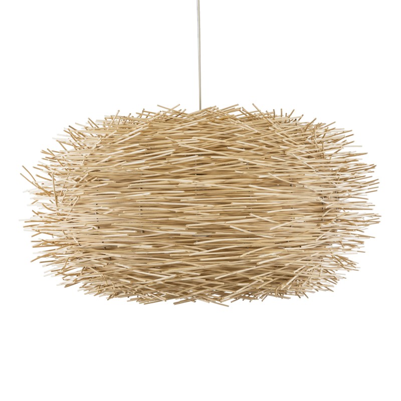 GLOBOSTAR® MINORCA 01786 Boho Κρεμαστό Φωτιστικό Οροφής με Ντουί 1 x E27 AC 220-240V IP20 - Μπεζ - Μ100 x Π100 x Υ45cm