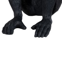 GLOBOSTAR® APES 01807 Μοντέρνο Επιτραπέζιο Φωτιστικό Πορτατίφ με Ντουί 1 x E27 AC 220-240V IP20 - Μαύρο - Μ30 x Π27 x Υ30cm