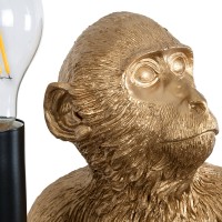 GLOBOSTAR® APES 01809 Μοντέρνο Επιτραπέζιο Φωτιστικό Πορτατίφ με Ντουί 1 x E27 AC 220-240V IP20 - Χρυσό - Μ30 x Π27 x Υ30cm