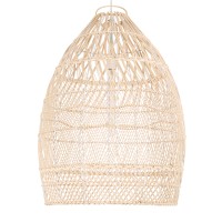 GLOBOSTAR® MALIBU 01810 Boho Κρεμαστό Φωτιστικό Οροφής με Ντουί 1 x E27 AC 220-240V IP20 - Μπεζ - Μ57 x Π57 x Υ75cm
