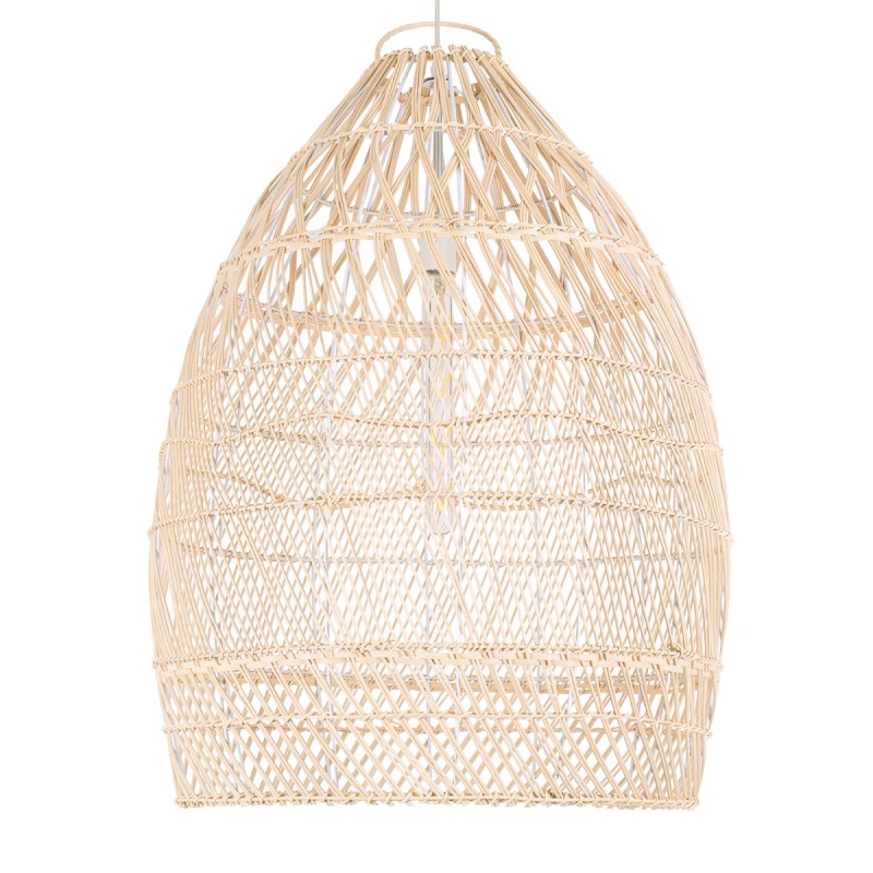 GLOBOSTAR® MALIBU 01810 Boho Κρεμαστό Φωτιστικό Οροφής με Ντουί 1 x E27 AC 220-240V IP20 - Μπεζ - Μ57 x Π57 x Υ75cm