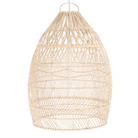GLOBOSTAR® MALIBU 01810 Boho Κρεμαστό Φωτιστικό Οροφής με Ντουί 1 x E27 AC 220-240V IP20 - Μπεζ - Μ57 x Π57 x Υ75cm